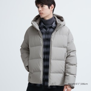 Uniqlo 3D Cut Seamless Down Miesten Parka Vaaleanharmaat | 9681-GMRDO