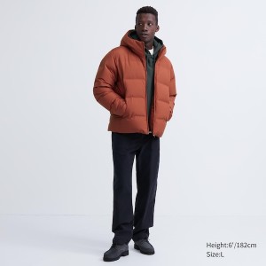 Uniqlo 3D Cut Seamless Down Miesten Parka Oranssi | 7983-JGCFA