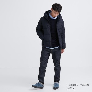 Uniqlo 3D Cut Seamless Down Miesten Parka Laivastonsininen | GNOLDZ-725