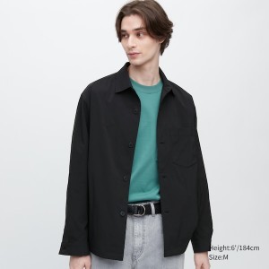 Uniqlo AirSense Shirt Miesten jackets Mustat | GRFTBC-729