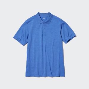 Uniqlo DRY-EX Miesten Pikeepaita Sininen | 3862-WHQLX