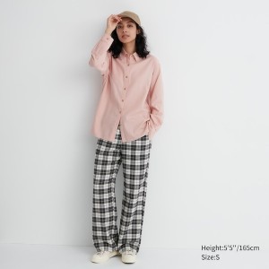 Uniqlo Flannel Naisten Housut Valkoinen | 4387-BDAOZ