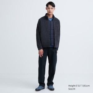 Uniqlo Fleece Full-Zip Long-Sleeve Miesten jackets Laivastonsininen | CMSYUB-258