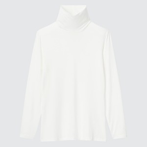 Uniqlo HEATTECH Turtleneck Long-Sleeve Naisten T Paidat Valkoinen | 5207-SPUKD