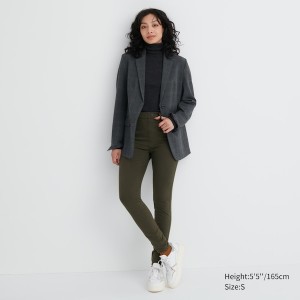 Uniqlo HEATTECH Ultra Stretch High-Rise Naisten Leggings Oliivinvihreä | 0798-MGXID