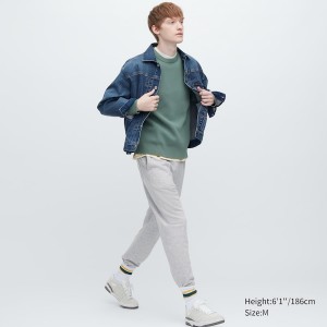 Uniqlo Miesten Collegehousut Harmaat | 6179-QIAKM