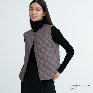 Uniqlo PUFFTECH Quilted Naisten Liivi Harmaat | 0756-POUXR