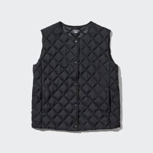 Uniqlo PUFFTECH Quilted Naisten Liivi Mustat | 2046-AWPOR