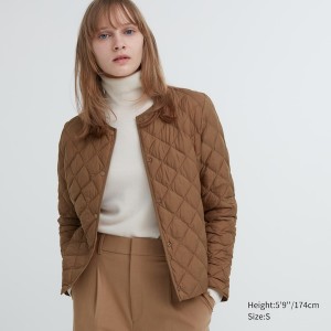 Uniqlo PUFFTECH Quilted Naisten jackets Ruskea | 0489-KZFRQ