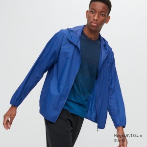 Uniqlo Pocketable UV Protection 3D Cut Miesten Parka Sininen | 1526-YJRTE