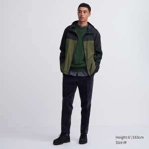 Uniqlo Pocketable UV Protection 3D Cut Miesten Parka Oliivinvihreä | AMZHGN-126