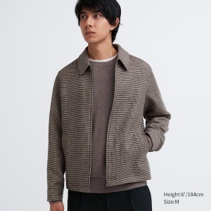 Uniqlo Single Collar Short Blouson Miesten jackets Ruskea | GAMXUL-562