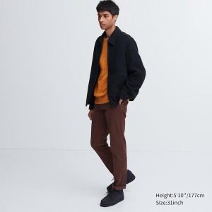 Uniqlo Slim-Fit Chino Miesten Housut Viininpunainen | 9841-QHTFE