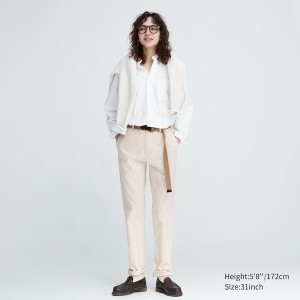 Uniqlo Slim-Fit Chino Naisten Housut Beige | 3457-FJQKL