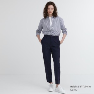 Uniqlo Smart Ankle Naisten Housut Laivastonsininen | 0216-EPAQL