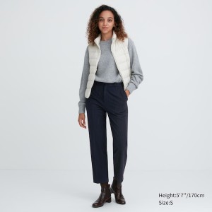 Uniqlo Smart Brushed Ankle Naisten Housut Laivastonsininen | 7091-XTNVF