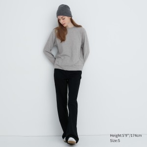 Uniqlo Soft Knitted Fleece Crew Neck Long-Sleeve Naisten T Paidat Valkoinen | 4619-GJTZN