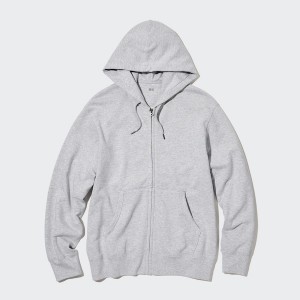 Uniqlo Sweat Full-Zip Miesten Huppari Mustat | 8903-RWBQZ