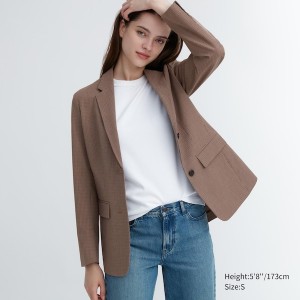 Uniqlo Tailored Naisten jackets Ruskea | 6057-ZOMVE