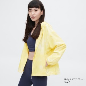 Uniqlo UV Protection Printed Pocketable Naisten Parka Keltainen | 5406-FJIUA