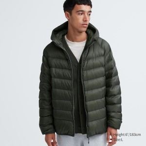 Uniqlo Ultra Light Down Miesten Parka Oliivinvihreä | CESQUR-943