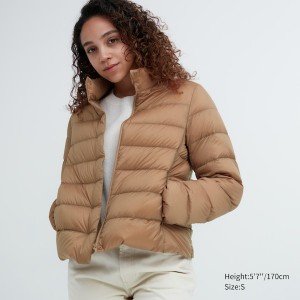 Uniqlo Ultra Light Down Naisten jackets Beige | 0196-DTMJA