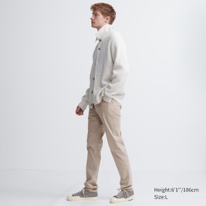 Uniqlo Ultra Stretch Color Miesten Farkut Beige | 6523-JVRGM