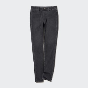 Uniqlo Ultra Stretch Denim Leggings Naisten Housut Tummanharmaat | 2348-BTNFQ