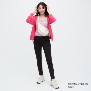 Uniqlo Ultra Stretch Leggings Naisten Housut Mustat | 5148-AYKZR