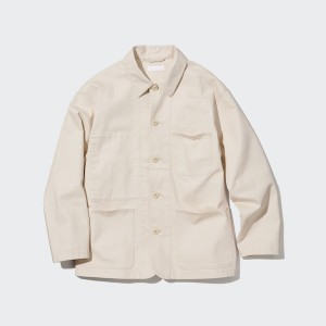 Uniqlo Utility Miesten jackets Valkoinen | NJXYDC-346