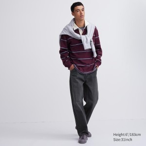 Uniqlo Wide-Fit Miesten Farkut Vihreä | 3487-EIMGW