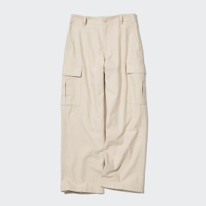 Uniqlo Wide Straight Cargo Naisten Housut Valkoinen | 5031-VWGOY