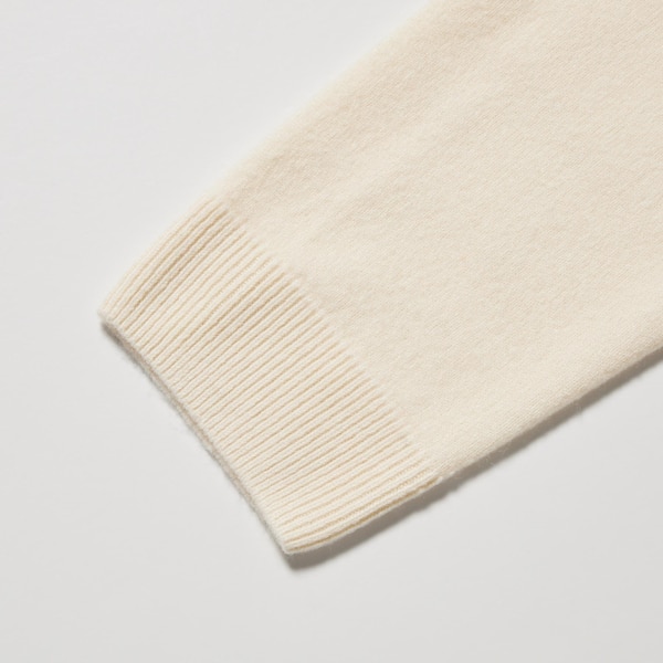 Uniqlo 3D Knit Cashmere Turtleneck Long-Sleeve Naisten Neulepuserot Valkoinen | 4682-JIUHO