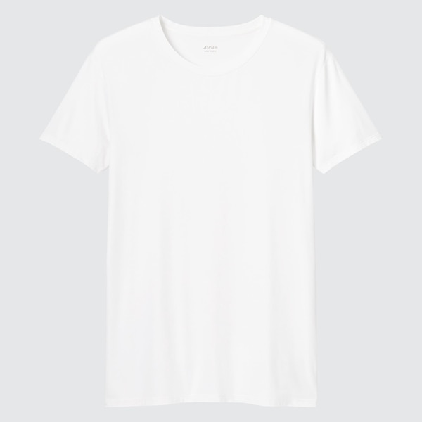 Uniqlo AIRism Crew Neck Short-Sleeve Miesten T Paidat Valkoinen | 9758-YJWHF