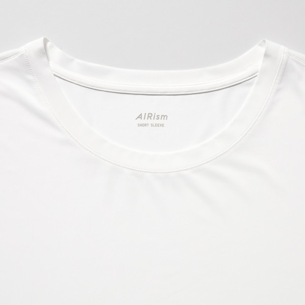 Uniqlo AIRism Crew Neck Short-Sleeve Miesten T Paidat Valkoinen | 9758-YJWHF