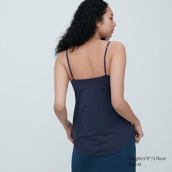 Uniqlo AIRism Plunging Camisole Bra Naisten Topit Laivastonsininen | 3256-UIXDG