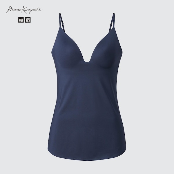 Uniqlo AIRism Plunging Camisole Bra Naisten Topit Laivastonsininen | 3256-UIXDG