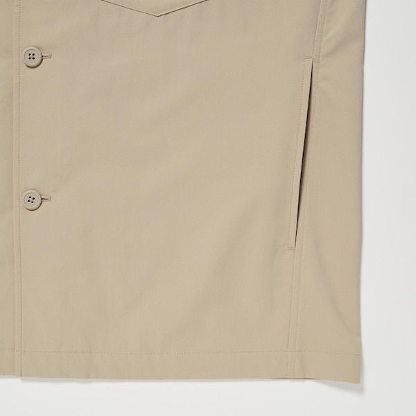 Uniqlo AirSense Shirt Miesten jackets Beige | ZJUQPH-945