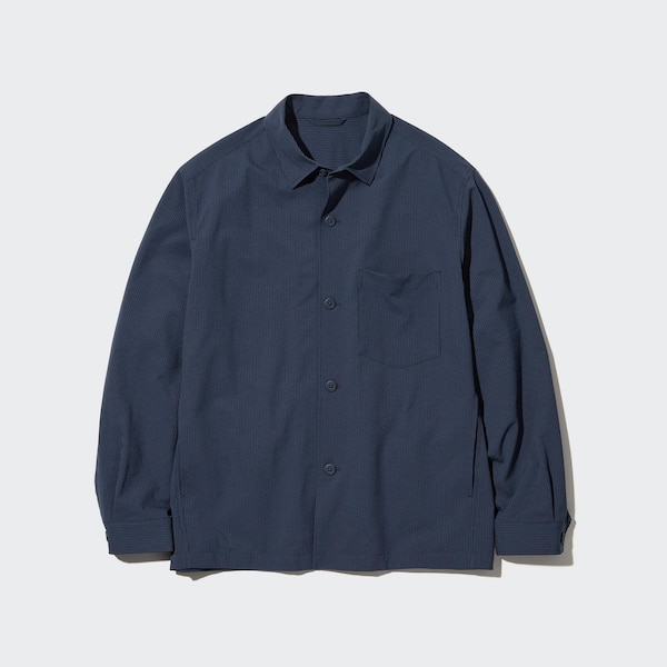 Uniqlo AirSense Shirt Miesten jackets Sininen | MZJHAC-514