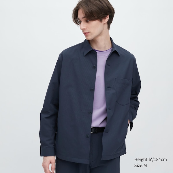 Uniqlo AirSense Shirt Miesten jackets Sininen | MZJHAC-514