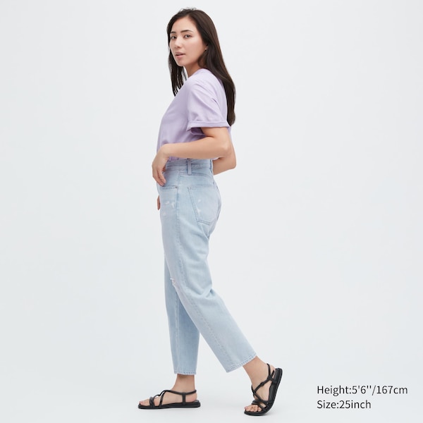 Uniqlo Boyfriend Tapered Naisten Farkut Sininen | 8401-CPQAZ