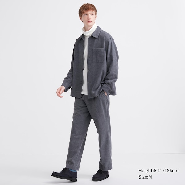 Uniqlo Brushed Cotton Turtleneck Long-Sleeve Miesten T Paidat Valkoinen | 7430-MFTBR