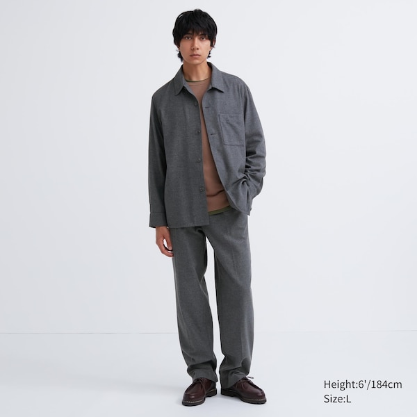 Uniqlo Brushed Twill Miesten Päällyspaita Harmaat | 0491-UPYXC