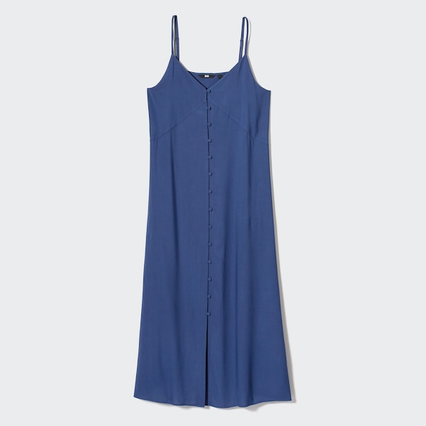 Uniqlo Button Down Camisole Flare Naisten Mekko Sininen | 1753-XAKBC