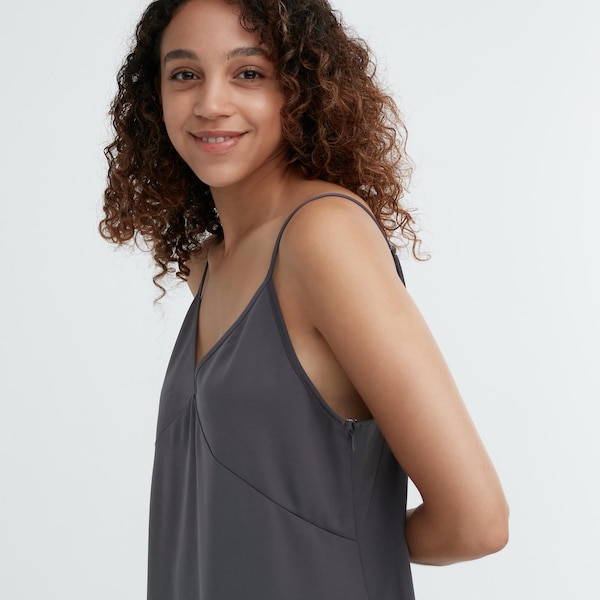 Uniqlo Camisole Midi Naisten Mekko Harmaat | 8760-AZMYS