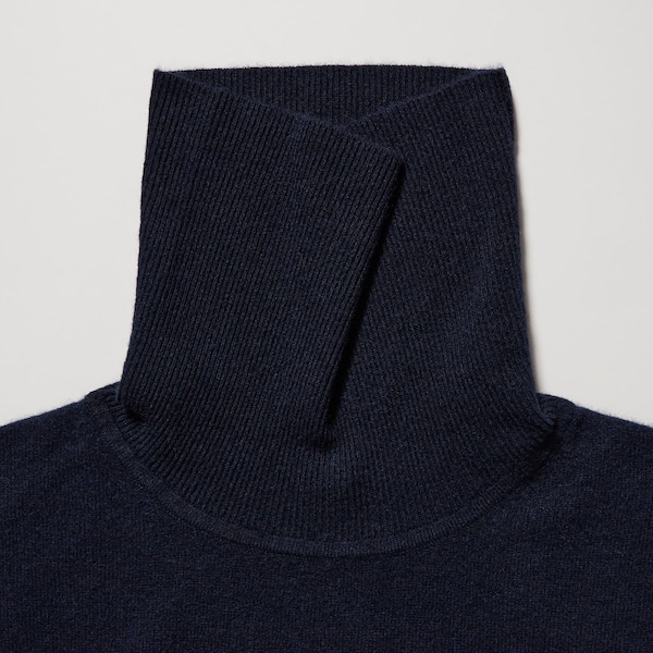 Uniqlo Cashmere Turtleneck Long-Sleeve Miesten Neulepuserot Laivastonsininen | 7032-XOZUH