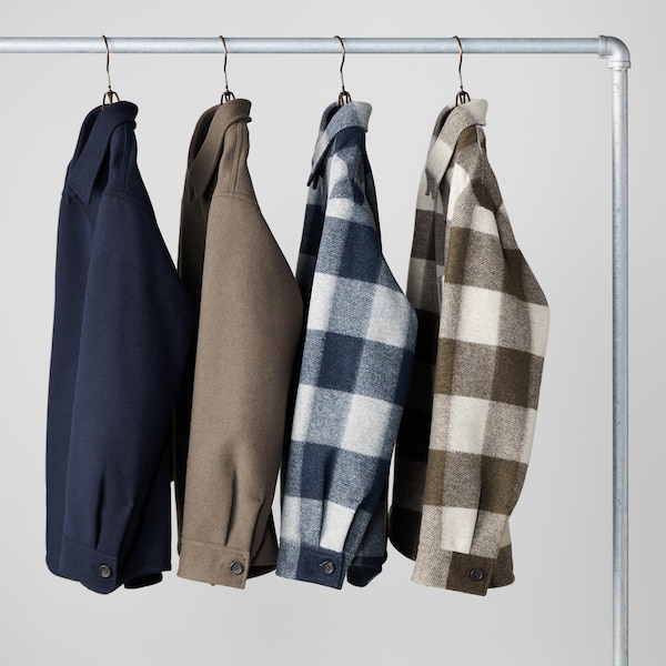 Uniqlo Checked Overshirt Miesten jackets Ruskea | VUPGLR-648