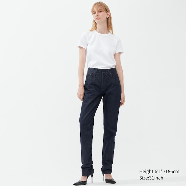 Uniqlo Classic Cut Naisten Farkut Sininen | 3982-PAEQB