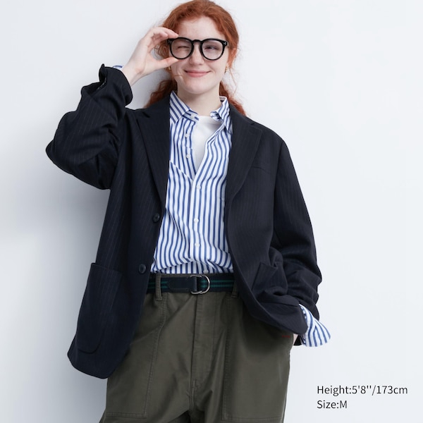 Uniqlo Comfort Naisten jackets Laivastonsininen | 8534-ADXJR