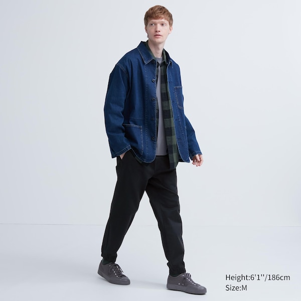 Uniqlo Cotton Relaxed Miesten Juoksuvaatteet Mustat | 0827-BJLUC